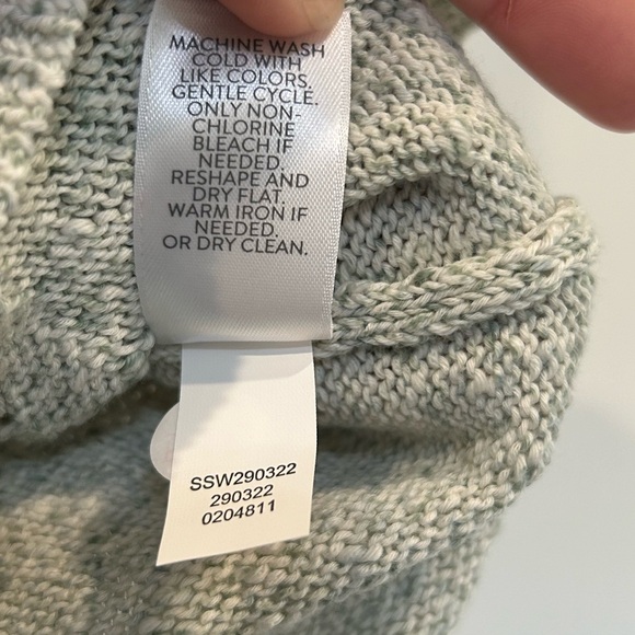 Pure Jill Sweater Womens Petite Small Open Knit Sleeveless Pullover Pistachio - Picture 6 of 9